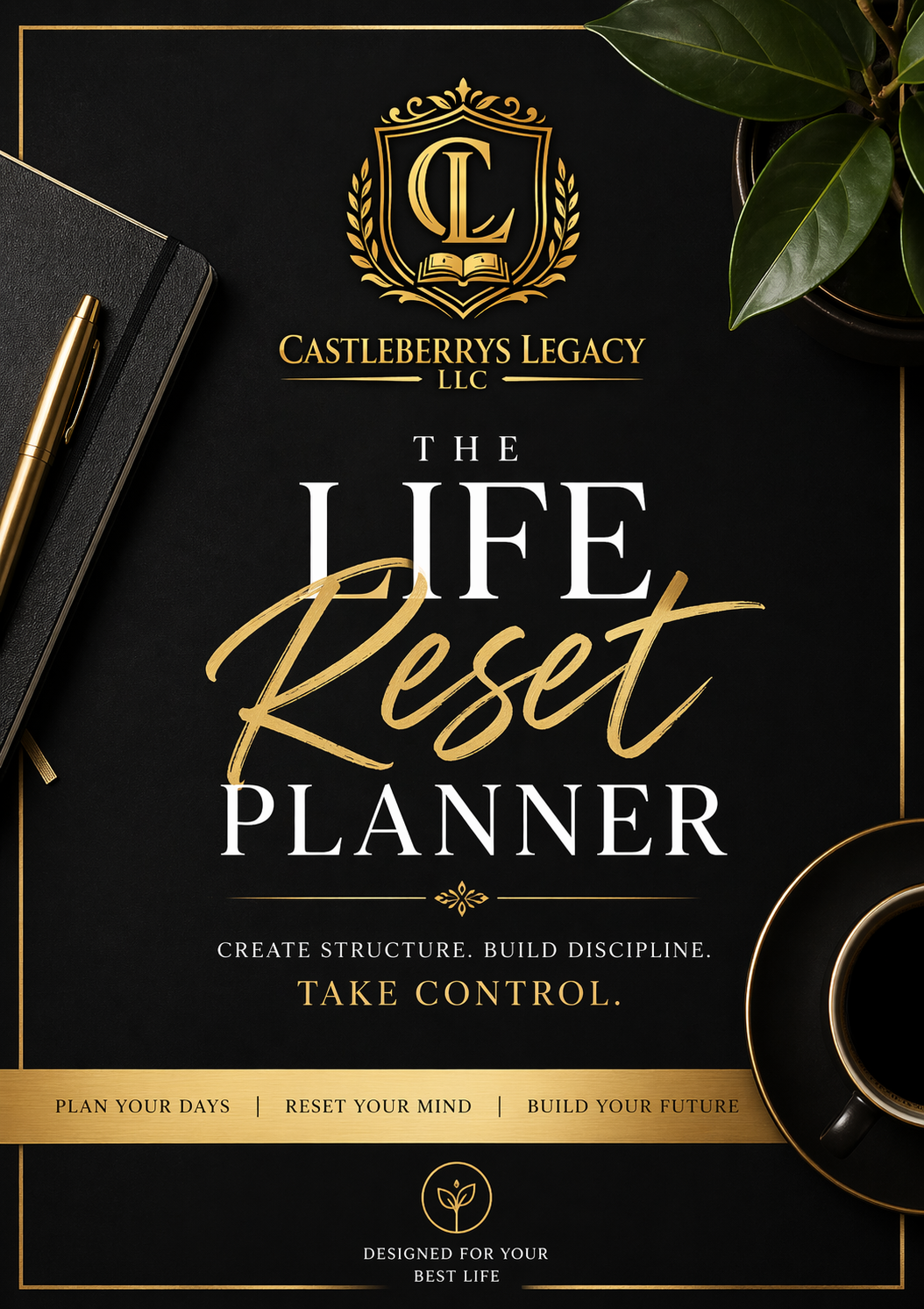 Life Reset Planner - Daily, Weekly & Goal System for Organization, Discipline & Productivity