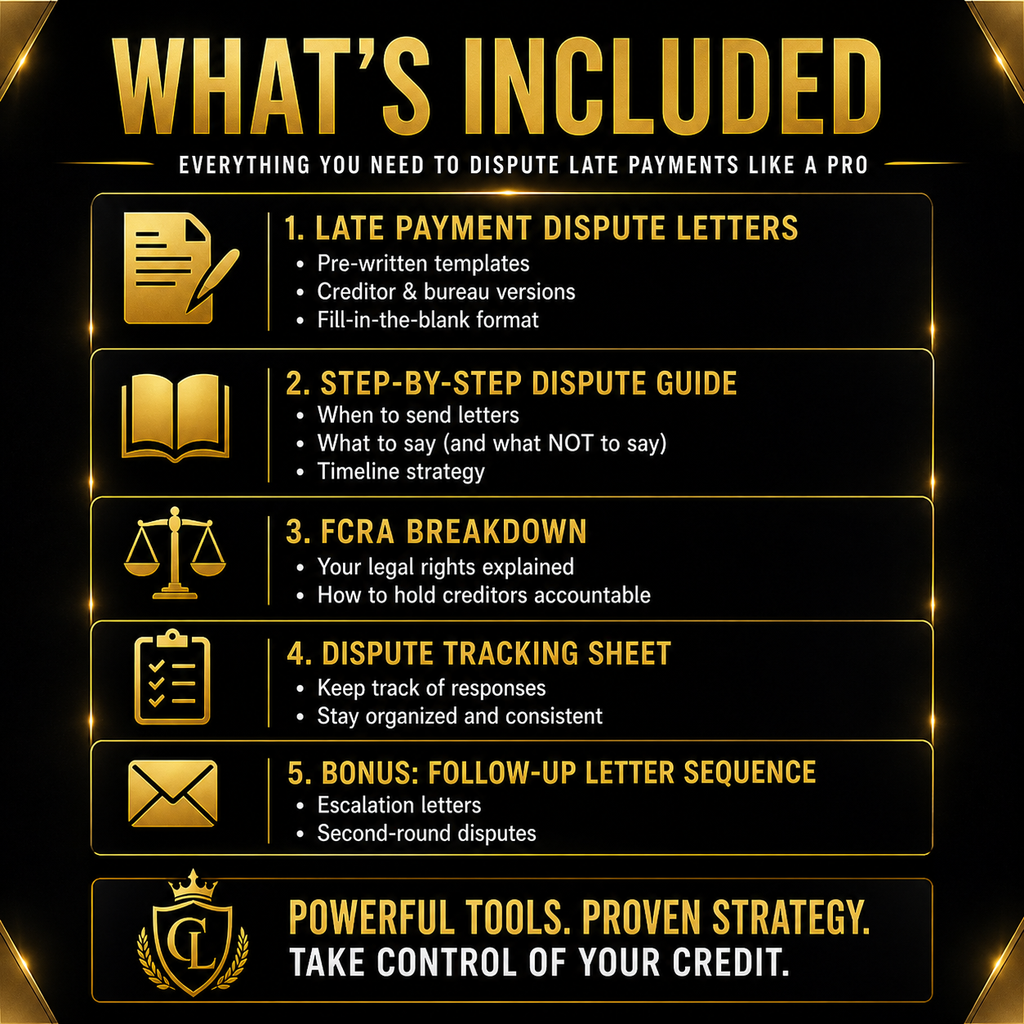 Late Payment Removal (DIY Templates)